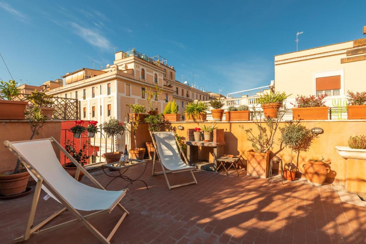 Bright And Comfy Terraced Apartment In Trastevere Rome Extérieur photo
