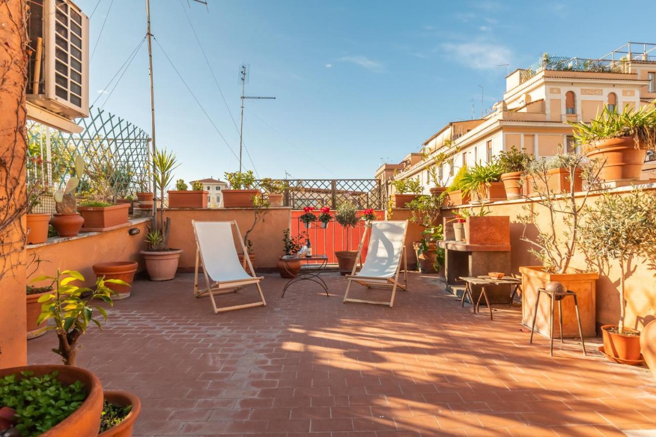Bright And Comfy Terraced Apartment In Trastevere Rome Extérieur photo